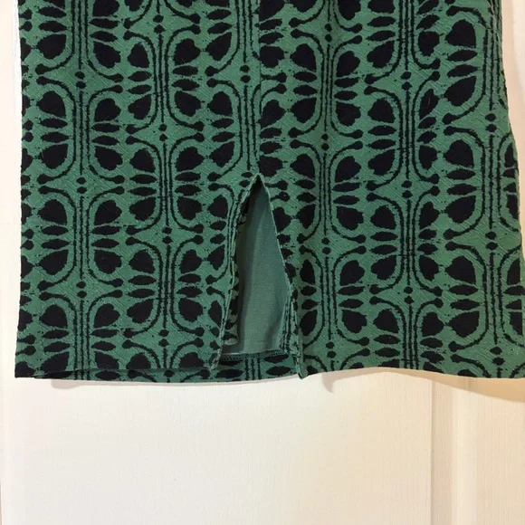 Maeve Green and Black Patterned Skirt - Picture 3 of 9